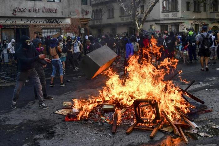 Demonstrators have demanded greater social reform from President Sebastian Pinera, who has announced several measures in a bid to appease the public mood