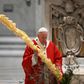 Pope Francis celebrated Palm Sunday mass behind closed doors at St Peter's on Sunday