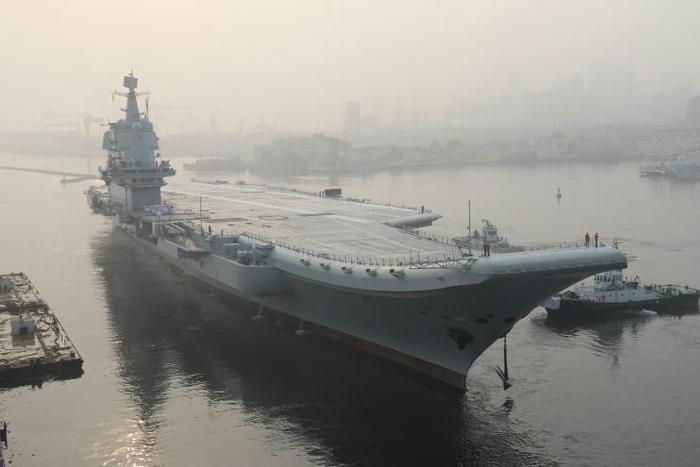 The ship, which has yet to be named, is Beijing's second carrier and will add massive firepower to its navy