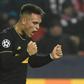 First strike: Inter Milan's Lautaro Martinez celebrates scoring the opening goal