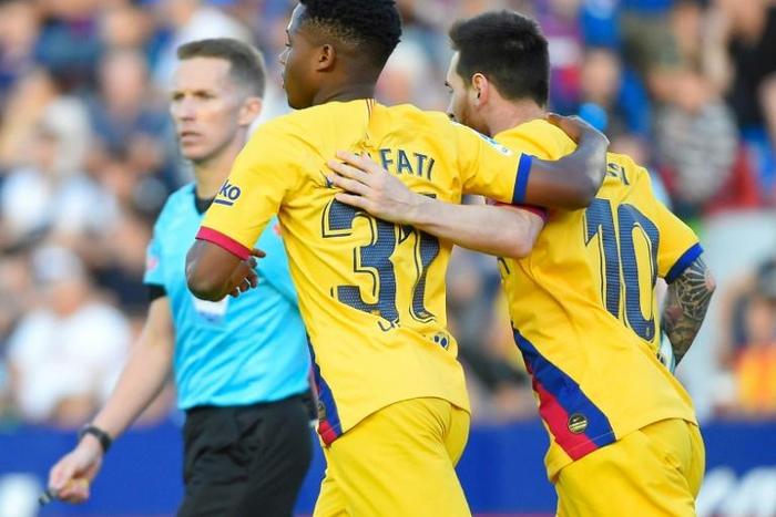 Fati has scored two goals for Barcelona's senior team
