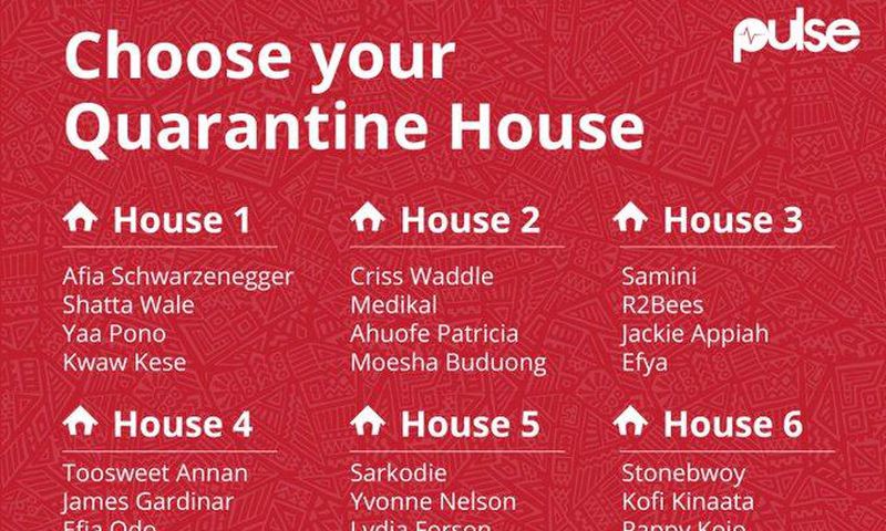Ghanaian celebrities Quarantine House game