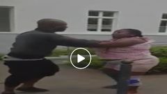 Video shows two Ghanaian lovers selling the country in Germany through serious exchange of blows