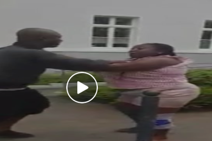 Video shows two Ghanaian lovers selling the country in Germany through serious exchange of blows
