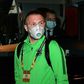 Ludogorets' defender Cosmin Iosif Moti arrives at the San Siro for a Europa League clash against Inter Milan.