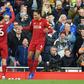 Double Dutch: Virgil van Dijk (right) scored both Liverpool's goals in a 2-1 win over Brighton