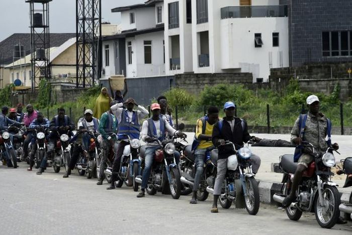 Regular motorcycle taxis involve rides without helmets for either driver or passenger
