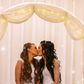 Robyn Peoples (L) and Sharni Edwards (R) tied the knot at a hotel near Belfast, after the new legislation came into effect on Monday