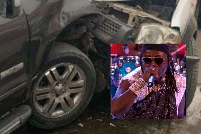 Amandzeba was forced to go to the hospital after car crash