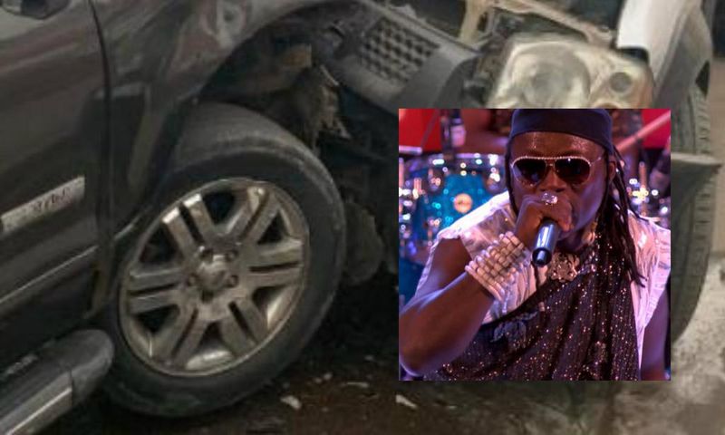 Amandzeba was forced to go to the hospital after car crash