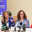 European parliament members (l to r) Roberta Metsola, Sophia in't Veld and Birgit Sippel voiced cncerns over Malta's PM Joseph Muscat