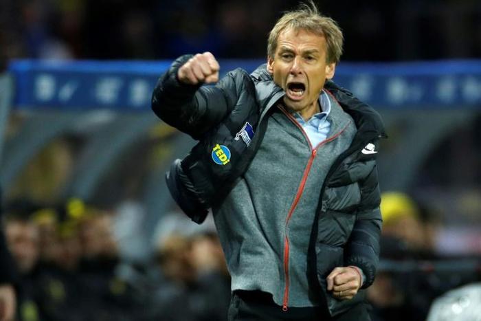 Jurgen Klinsmann was appointed Hertha Berlin coach on November 27