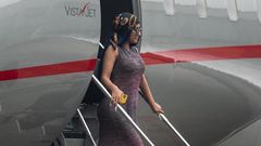 Cardi B lands in Nigeria