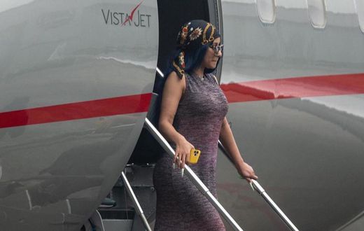 Cardi B lands in Nigeria