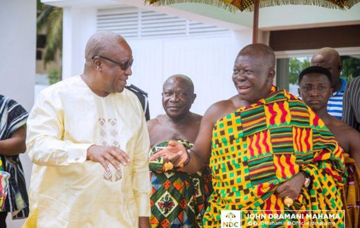 Mahama, Otumfuo discuss 'critical nation development issues'