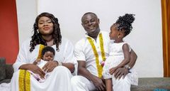 Nii Odartey Lamptey and his current wife