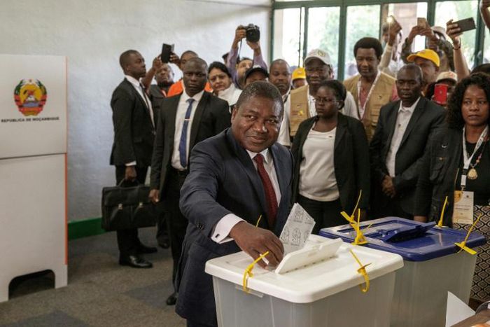 Incumbent President Filipe Nyusi won a new five-year term after his Frelimo party secured 73 percent of the vote