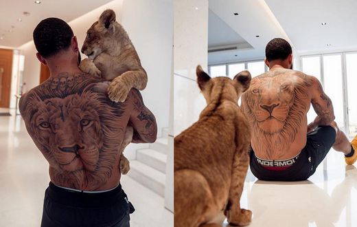 Showing off tattoos and keeping a ‘wild’ pet: How Memphis Depay is self-isolating
