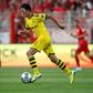 Borussia Dortmund midfielder Thomas Delaney (R) is expected to be out until January after tearing ankle ligaments on international duty with Denmark