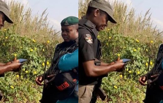 Police officers arrest and detain a man for using Mourinho as his WhatsApp profile picture