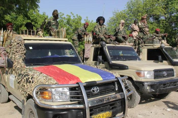 Chadian soldiers pictured last month in Monguno. The latest attack came just three days after Chad withdrew 1,200 troops from the region