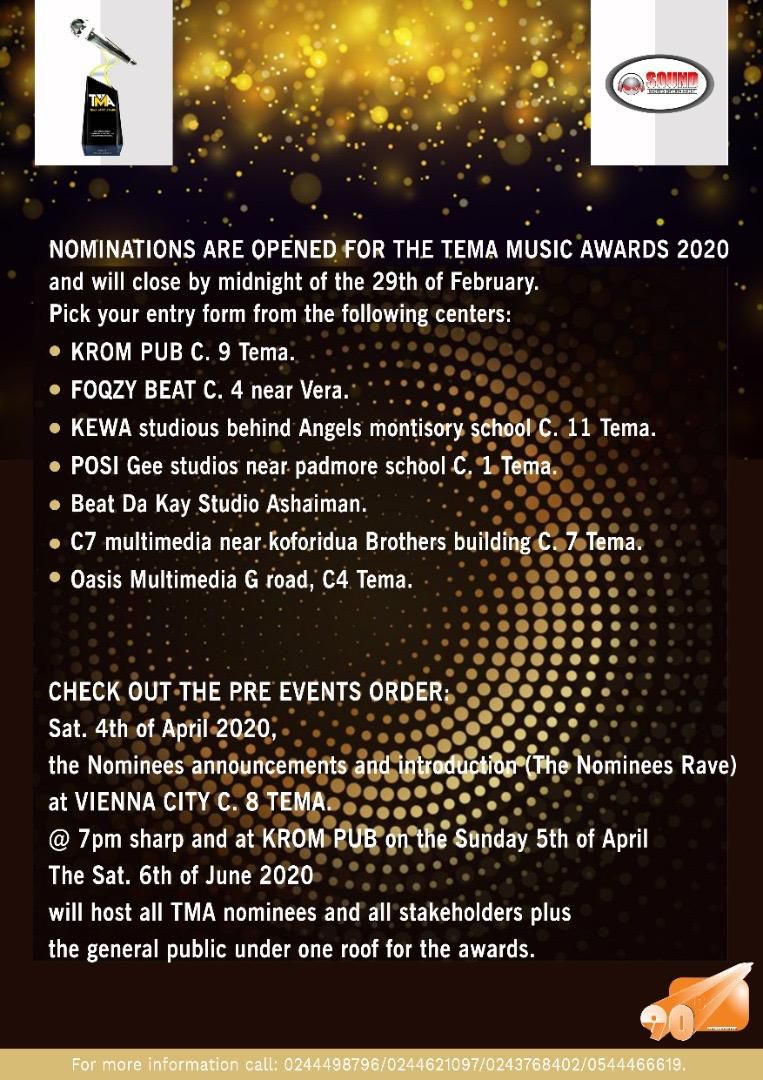 Tema Music Awards launched