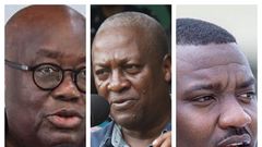 Nana Addo, Mahama and Dumelo