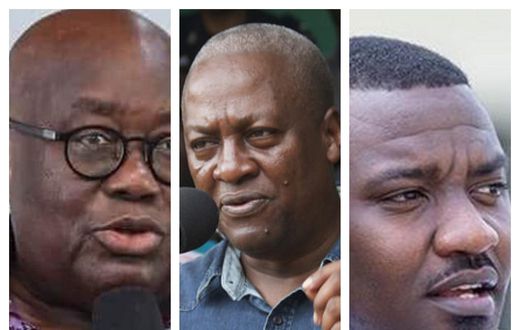 Nana Addo, Mahama and Dumelo