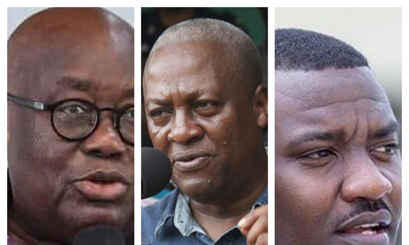 Nana Addo, Mahama and Dumelo