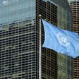 The UN flag flying outside its New York headquarters