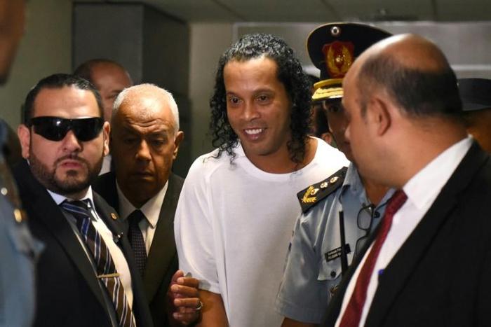Ronaldinho spent his third night behind bars on Sunday after using a fake passport to enter Paraguay