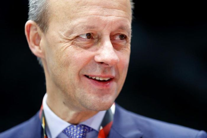Friedrich Merz looks on as he arrives for the start of the party's annual congress on November 22, 2019 in Leipzig, eastern Germany.  Angela Merkel's Christian Democrats (CDU) open their two-day party conference amid mutinous grumblings over the leader...