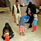 Children suffering from malnutrition receive treatment at a clinic in Yemen's northern Hajjah province