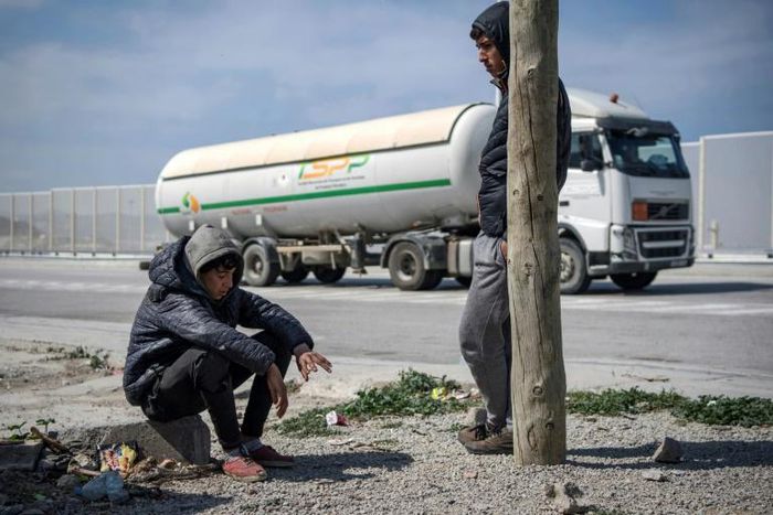Young Moroccans near the port of Tanger Med say they are determined to reach Spain despite the country being under lockdown due to the novel coronavirus pandemic