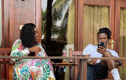 Stonebwoy and wife, Dr Louisa Setakla