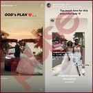Tracy's first comment after wedding