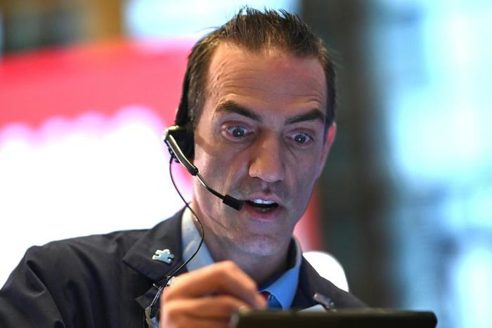 Trading screens in Europe were a sea of red as investors fear the economic impact of the coronavirus