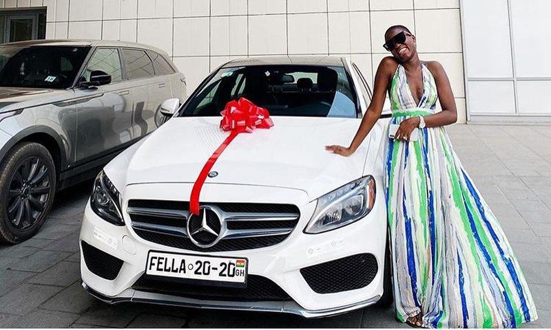 Fella Manafui gets new car from Medikal