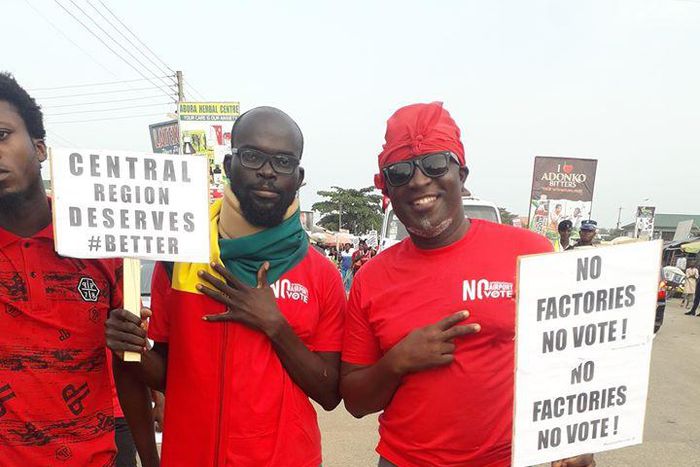 Cape Coast residents demonstrate over lack of development
