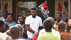John Dumelo begins door-to-door campaign ahead of December elections