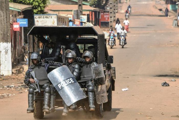 Guinean police have been clashing with anti-government protesters