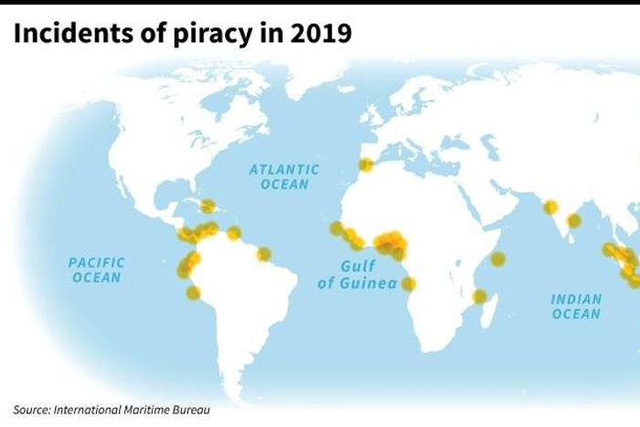Equatorial Guinea is located on the southern rim of the Gulf of Guinea, one of the world's hotspots for maritime piracy