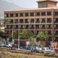 Police wearing masks and gloves could be seen surrounding the hotel in Costa Adeje on the southwestern shore of Tenerife