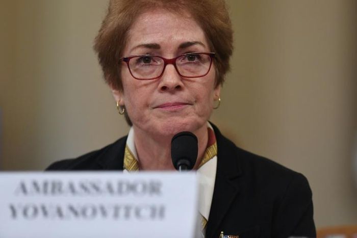 Former US ambassador to Ukraine Marie Yovanovitch said the State Department "is in trouble"