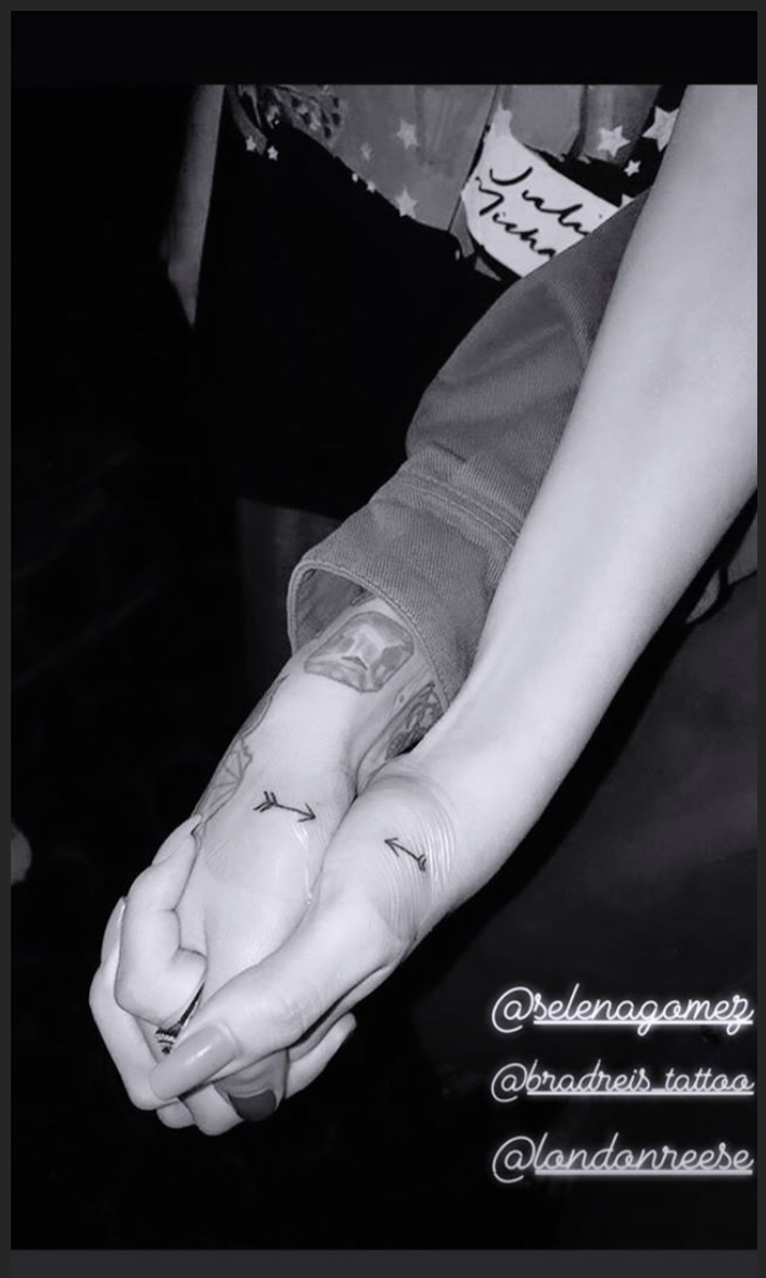 Selena and Julias matching tattoos.