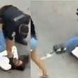 Angry police officer pins pretty lady’s neck to the ground, strangles her ‘to die’ (video)