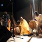 Malian kora players with an instrument similar the one played by Sissoko