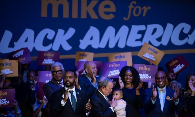 Former New York mayor Michael Bloomberg is hoping to rally the all-important black vote