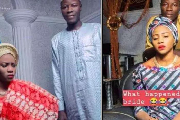 Bride’s facial expression in prewedding photos could scare single people from marrying