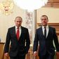 Russian President Vladimir Putin and Dmitry  Medvedev last week
